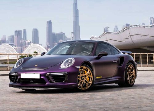 Porsche 911 Turbo S Purple